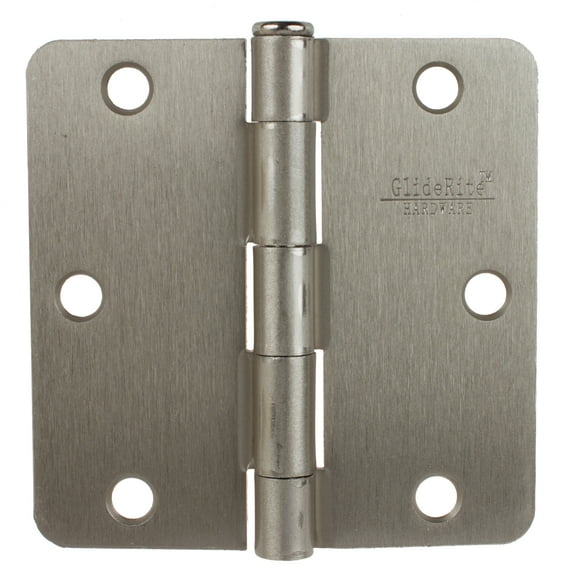 37618 Cosmas Satin Nickel Door Hinge 3.5 Inch x 3.5 Inch with Square Corners 12 Pack 37618 Cosmas Satin Nickel Door Hinge 3.5 Inch x 3.5 Inch with Square Corners 12 Pack